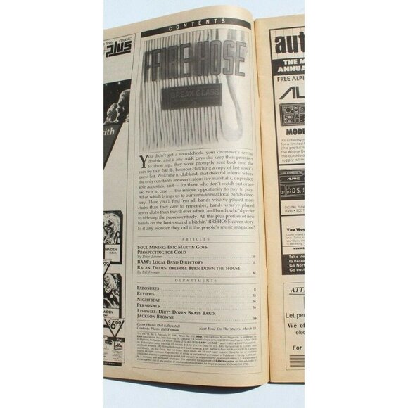 Vintage BAM LA's Music Magazine - February 27, 1987 Vol. 13 No. 5 Eric Martin - Picture 2 of 4